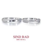 【SIND BAD(シンドバット)】結婚指輪【月虹（げっこう）】夜の月明かりから生まれた約束のしるし ピンクダイヤモンド ・ダイヤモンド