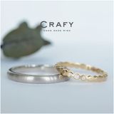 【CRAFY(クラフィ)】【ふたりで手作り】個性派！もくもく結婚指輪でおしゃれ手元コーデ