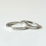 【Smith(工房スミス)】平打ちリング＆マット加工でシャープながらも優しい印象の結婚指輪