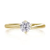 【DIAMOND DOT LAB(ダイアモンド ドット ラボ)】Link【リンク】のエンゲージジリング(婚約指輪)。