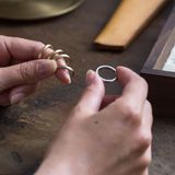 【atelier Kiona(アトリエキオナ)】【オーダーメイド】キャンドルがモチーフ♪優しい色合いのコンビネーションセットリング