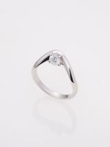 【ENEY(エネイ)】DROP CURVE 0.3CT ROUND PT900 RING