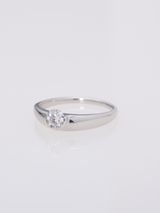 【ENEY(エネイ)】DROP STRAIGHT 0.3CT ROUND PT900 RING