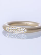 【ENEY(エネイ)】SURFACE K10YG MELEE DIAMOND MATTE RING