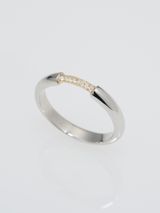 【ENEY(エネイ)】1/8 BRIDGE DIAMOND RING PT900 &times; K18YG