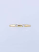 【ENEY(エネイ)】TWO K18YG DOUBLE MELEE RING