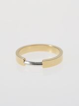 【ENEY(エネイ)】1/8 BRIDGE RING HIRA K18YG &times; PT900