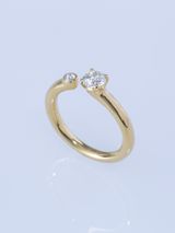 【ENEY(エネイ)】TWO K18YG ROUND/ROUND ROSE RING
