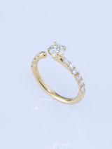 【ENEY(エネイ)】ONE K18YG ROUND 0.5CT HALF ETERNITY RING