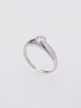 【ENEY(エネイ)】DROP STRAIGHT 0.3CT ROUND PT900 RING