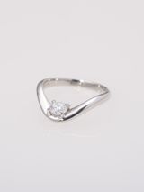 【ENEY(エネイ)】DROP CURVE 0.3CT ROUND PT900 RING