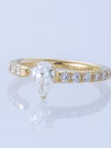 【ENEY(エネイ)】ONE K18YG PEAR 0.5CT HALF ETERNITY RING