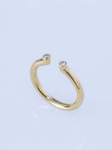 【ENEY(エネイ)】TWO K18YG DOUBLE MELEE RING