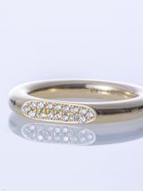 【ENEY(エネイ)】SURFACE K10YG MELEE DIAMOND MIRROR RING