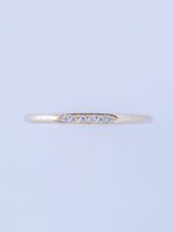 【ENEY(エネイ)】SURFACE K10YG MELEE DIAMOND MIRROR SLIM RING