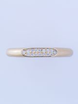 【ENEY(エネイ)】SURFACE K10YG MELEE DIAMOND MATTE RING