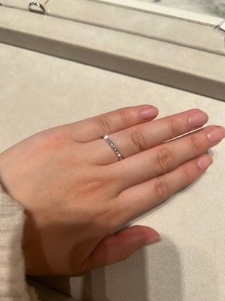 CHANEL ストライプデザイン リング CHANEL ストライプリング ホワイト・ブラック - メルカリ