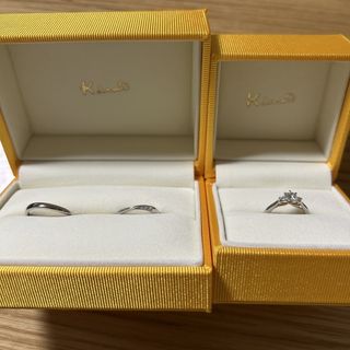 【ケイウノ ブライダル(K.UNO BRIDAL)の口コミ】 婚約指輪は一目惚れしたRibbonのデザインをそのまま購入したのですが、結…