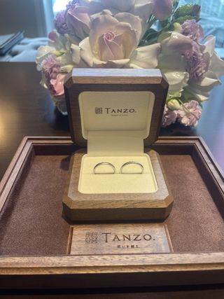 【TANZO.(鍛造指輪)の口コミ】 先に入籍指輪も作成しました。約2週間程をお試し期間で入籍指輪をつけたま…