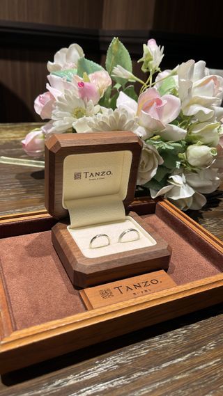 【TANZO.(鍛造指輪)の口コミ】 おそろいで艶消しのデザインを入れました！自分がこだわりたいところと、…