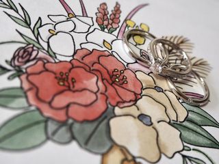 【ラザール ダイヤモンド【取扱店販売】の口コミ】 似たような結婚指輪のデザインでダイヤが１つ埋め込まれたものは他のブラ…