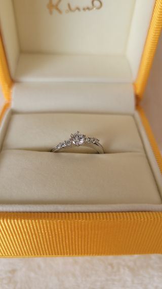 【ケイウノ ブライダル(K.UNO BRIDAL)の口コミ】 両親の婚約指輪を譲り受けたので、自分の婚約指輪としてリメイクしました…