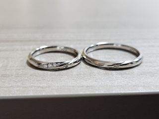 【ケイウノ ブライダル(K.UNO BRIDAL)の口コミ】 新郎用はDisneyのTiedwithLoveのものを、新婦用は既存のデザインをモチー…