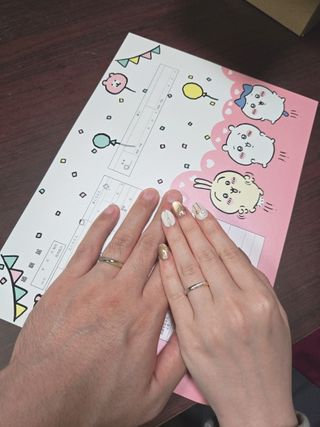 【ケイウノ ブライダル(K.UNO BRIDAL)の口コミ】 2色のデザインがとても素敵で、トレンドのゴールドと定番のプラチナのコン…