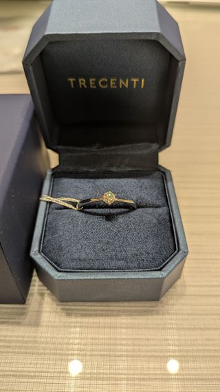 【TRECENTI(トレセンテ)の口コミ】 シンプルかつスタイリッシュなデザイン。
上から見るとダイヤモンドに向か…