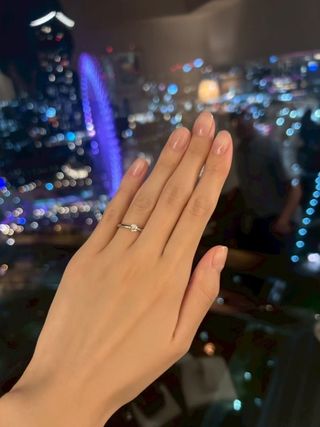 【アイプリモ(I-PRIMO)の口コミ】 シンプルでどんなファッションにも合う。指が細かったのでダイヤモンドの…