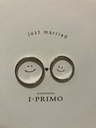 【アイプリモ(I-PRIMO)の口コミ】 シンプルなデザインの中で、控えめなダイヤがキラッと目を引いて綺麗です…