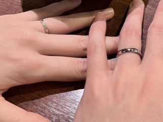 【ケイウノ ブライダル(K.UNO BRIDAL)の口コミ】 女性側は、プラチナとピンクゴールド、男性側は存在感を出すためにできる…