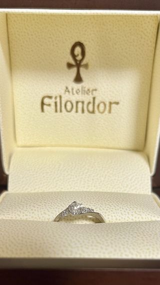 【HISTOIRE de Filondorの口コミ】 フレームデザインを自分で選び、世界に一つだけの指輪を作っていただきま…