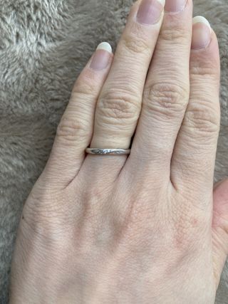 【ケイウノ ブライダル(K.UNO BRIDAL)の口コミ】 シンプルなものを求めている方にはおすすめです。着け心地がすごくいいで…