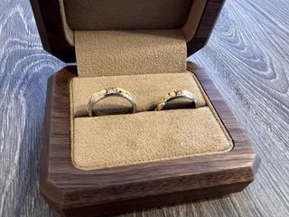 【Makana(マカナ)の口コミ】 少し太めのリング、ゴールドメインでシルバーとのレイヤードがとてもオシ…