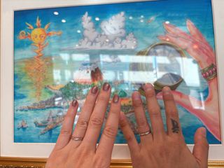 【ケイウノ ブライダル(K.UNO BRIDAL)の口コミ】 素材の組み合わせが可能で、
デザイナーさんと打ち合わせしながら指輪の裏…