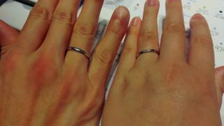 【銀座ダイヤモンドシライシの口コミ】 丸みのあるシンプルなデザインの指輪です。加工などもしてません。優しい…