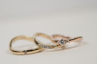 【CRAFY(クラフィ)の口コミ】 シンプルだけど、ダイヤが煌めくようなデザインにしました。毎日でも密か…