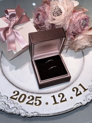 【アイプリモ(I-PRIMO)の口コミ】 新郎新婦でお揃いのデザインにしました。お互い派手なものは好みではない…