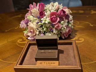 【TANZO.(鍛造指輪)の口コミ】 指輪のデザインや素材はかなり選べます。自分たちは既存のデザインを元に…