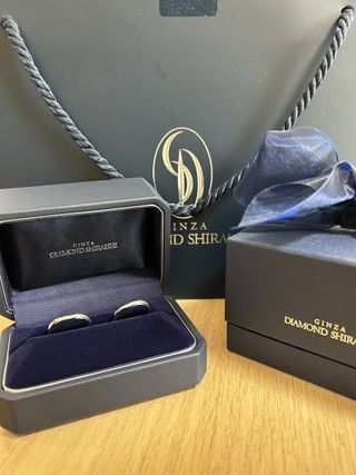 【銀座ダイヤモンドシライシの口コミ】 彼の指は節がゴツゴツ
私の指は根本がポヨポヨ
手の形が全く違うので同じ…