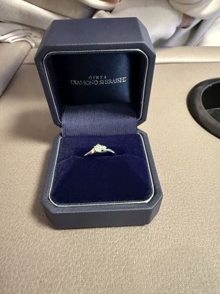 【銀座ダイヤモンドシライシの口コミ】 付け心地も良くてサイズもしっかり合うものを選べました。ダイヤモンドも…