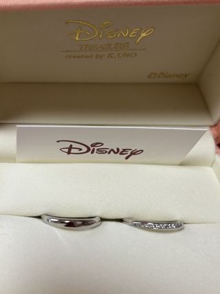 【ケイウノ ブライダル(K.UNO BRIDAL)の口コミ】 ディズニーシンデレラをイメージした結婚指輪です。元からあるデザインだ…