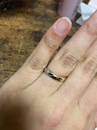 【CRAFY(クラフィ)の口コミ】 プラチナとピンクゴールドが混ざっています。相手はプラチナとゴールドで…