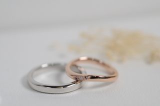 【CRAFY(クラフィ)の口コミ】 ピンクゴールド＋細めのリングなので指が細く綺麗に見えて凄く満足してい…