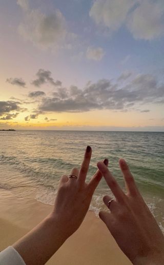 【BIJOUPIKO(ビジュピコ)の口コミ】 細すぎずシンプルで、指輪の厚みも丁度よく、全体のバランスがとても上品…