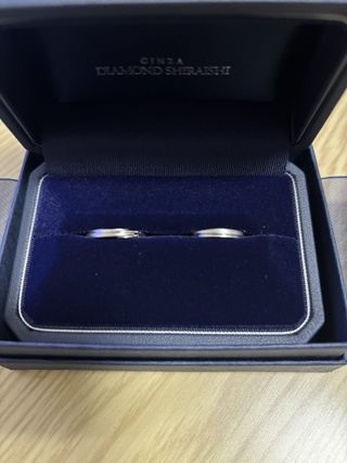 【銀座ダイヤモンドシライシの口コミ】 婚約指輪がエバーアフターだったので、結婚指輪も同じエバーアフターに決…