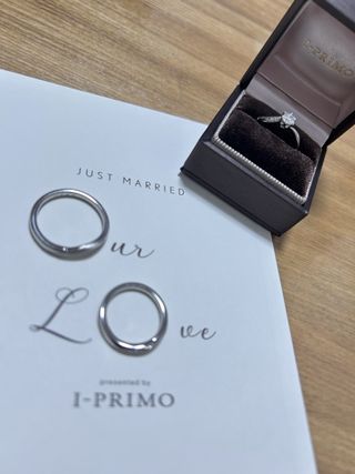 【アイプリモ(I-PRIMO)の口コミ】 結婚指輪は、一つひとつ指輪に込められた意味を教えていただき、自分たち…