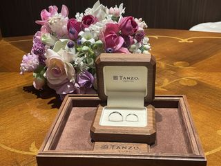 【TANZO.(鍛造指輪)の口コミ】 自分たちでデザインを選ぶことができ、細部まで自分の好きなデザインに仕…