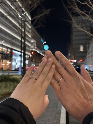 【アイプリモ(I-PRIMO)の口コミ】 シンプルでダイヤモンドが輝いていて可愛いです！！サイズもしっかり測っ…